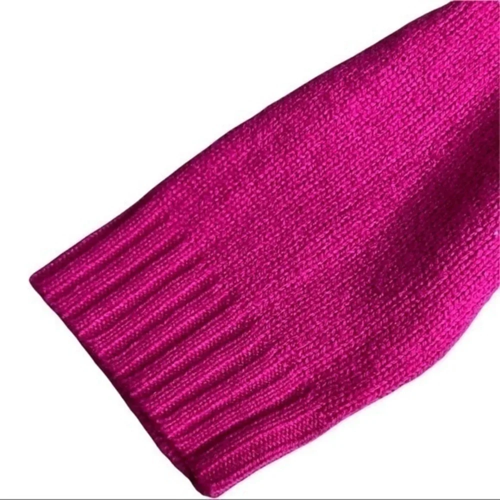 OP size large 11/13 jrs pink sweater super soft with wide oval neck to shoulders